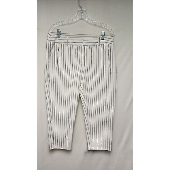 APT. 9 STRIPED CAPRI STRIPED BLACK/WHITE SIZE 10 - Picture 2 of 6